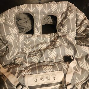 Gray and White Arrow Print Shopping Cart Cover